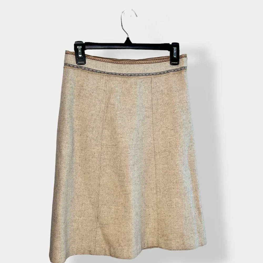 Gap Tan Wool Blend Skirt 1